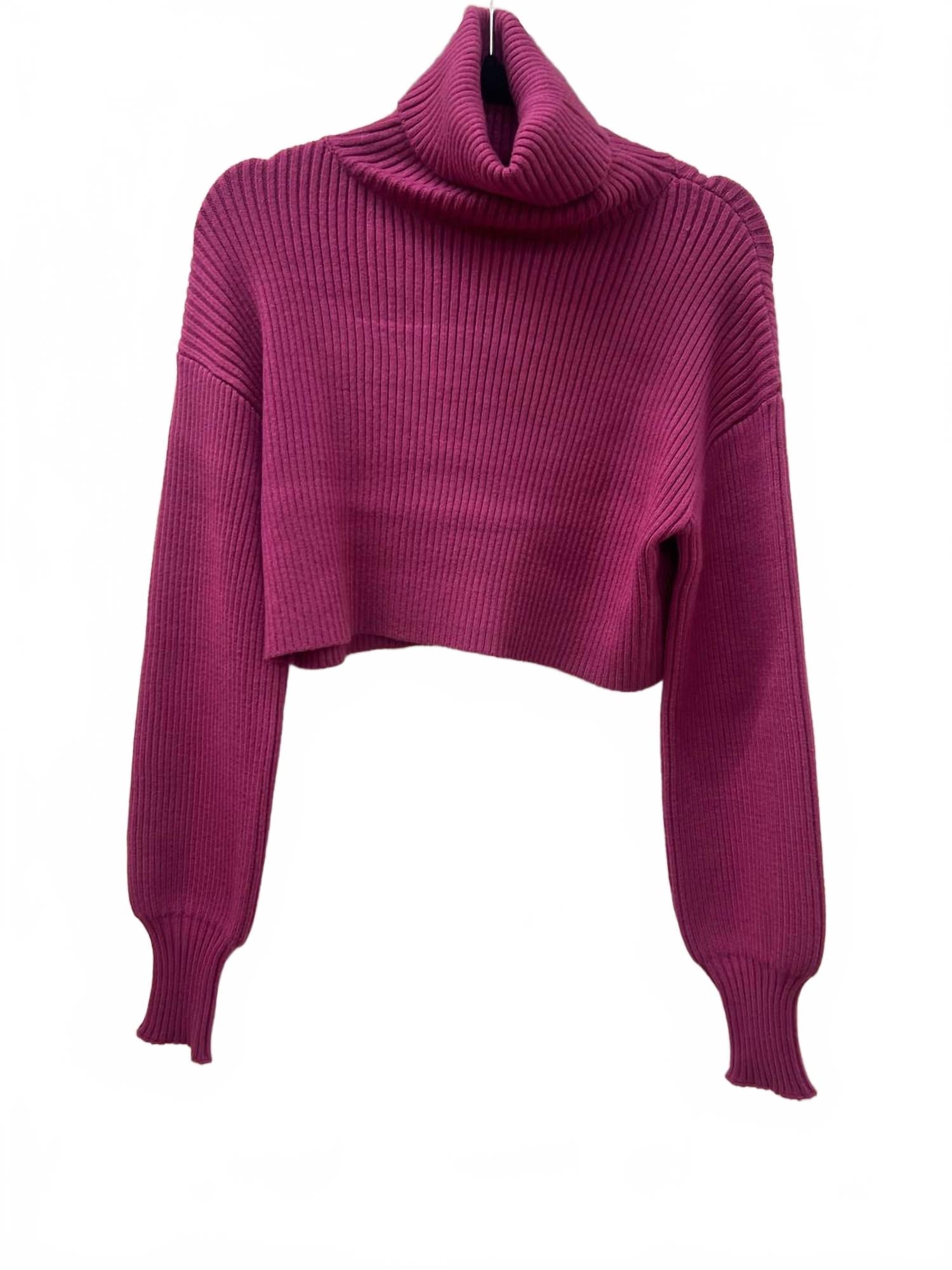 

Женский укороченный водолазный свитер в цвете магента Aureum, Magenta