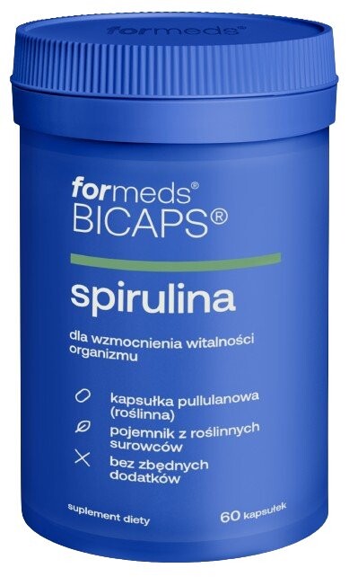 

ForMeds, BICAPS SPIRULINA, Биологически активная добавка, 60 капсул Inna Marka