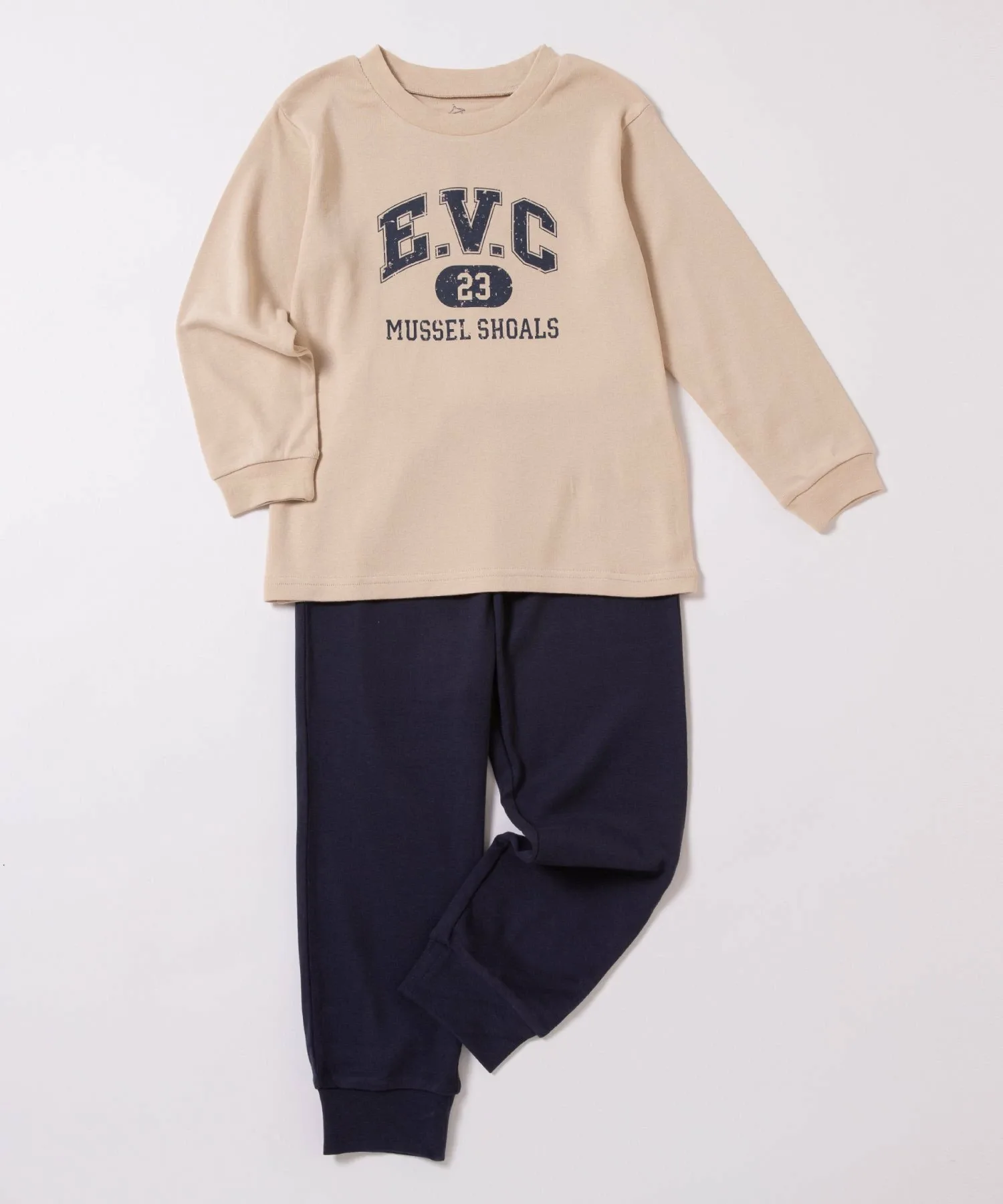 Домашняя одежда для мальчиков Ever Closet, beige logo — фото 3