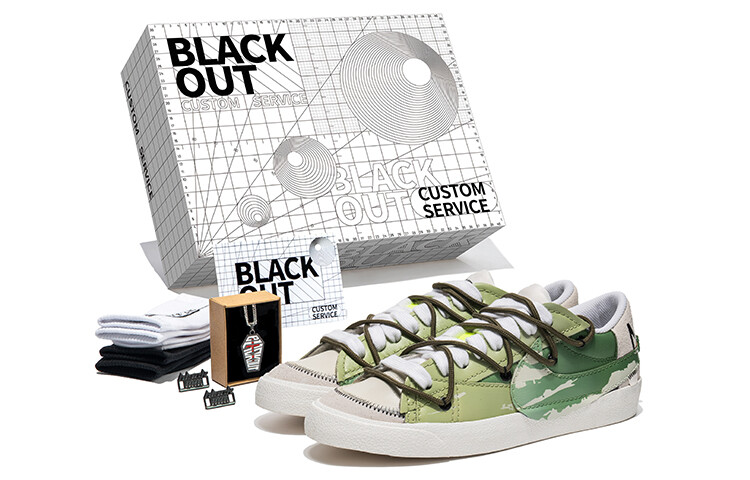 

Кроссовки Nike Blazer Skateboard Shoes Men Low-Top White Green