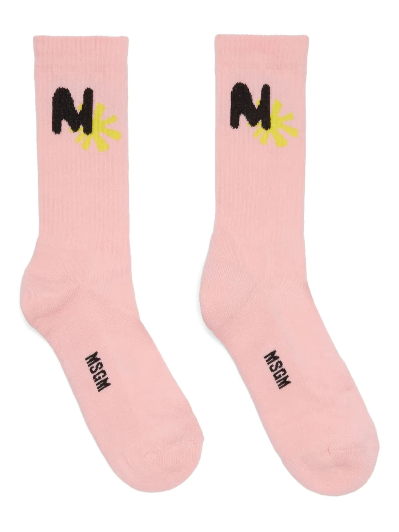 

MSGM носки с логотипом, розовый