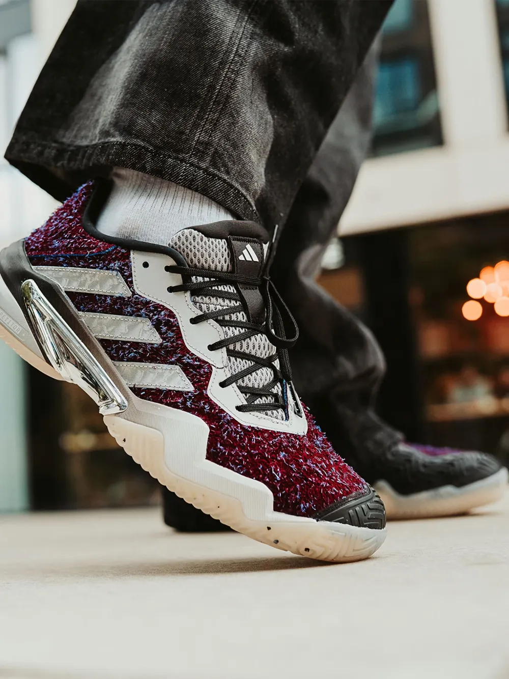 Кроссовки X Brain Dead Barricade 13 Adidas, фиолетовый — фото 4