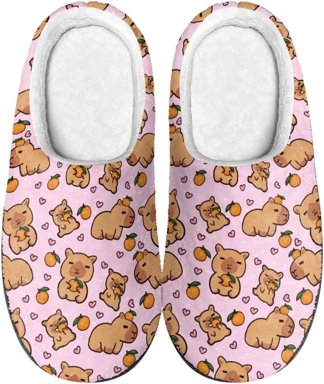 

Домашние тапочки Lotusorchid для женщин и мужчин, уютные пушистые фланелевые тапочки для дома и улицы, стираемые, теплые, с эффектом памяти, с открытой пяткой, оранжевый/розовый