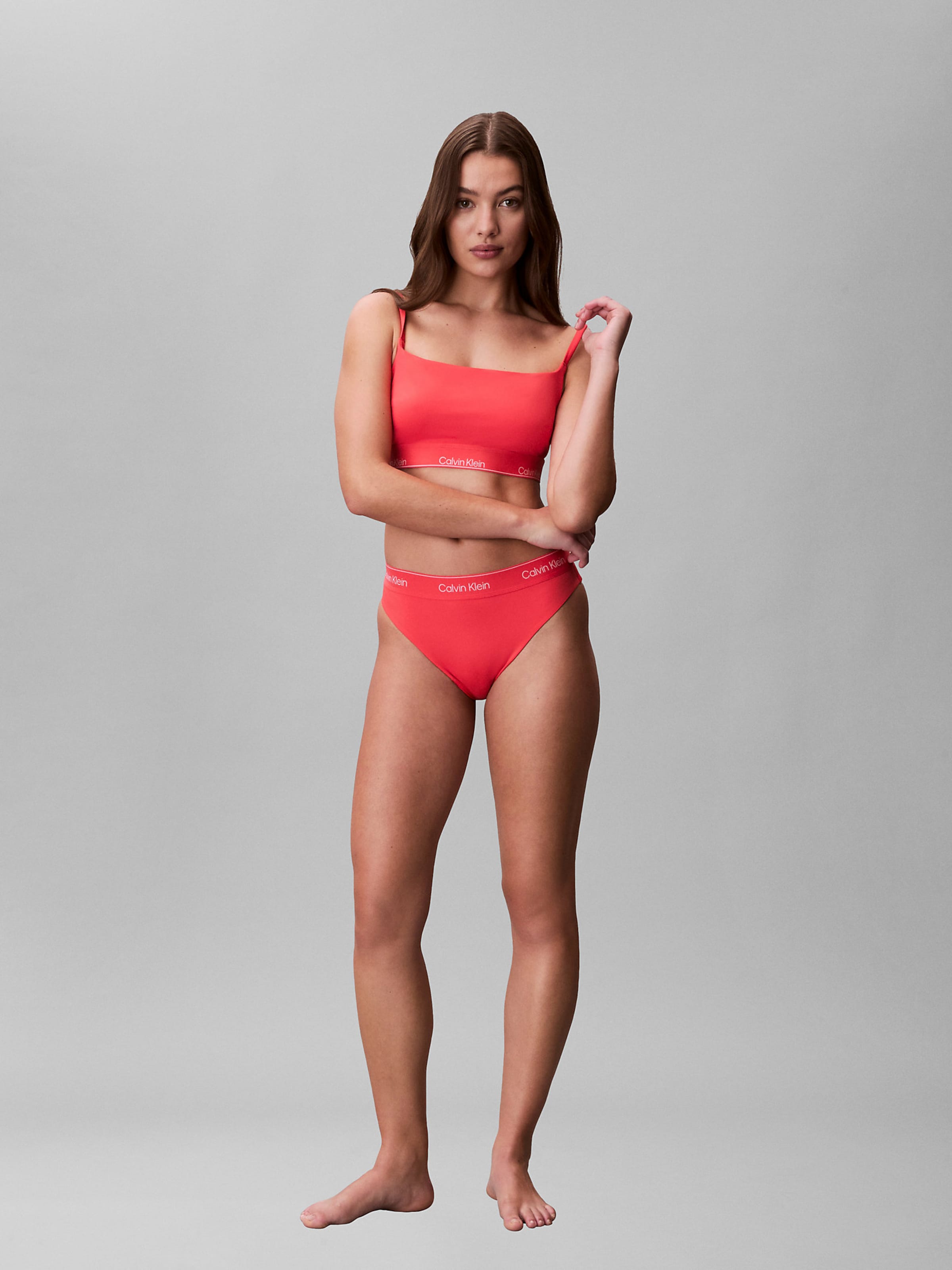 Calvin Klein Swimwear Бралетте топ бикини в розовом — фото 2