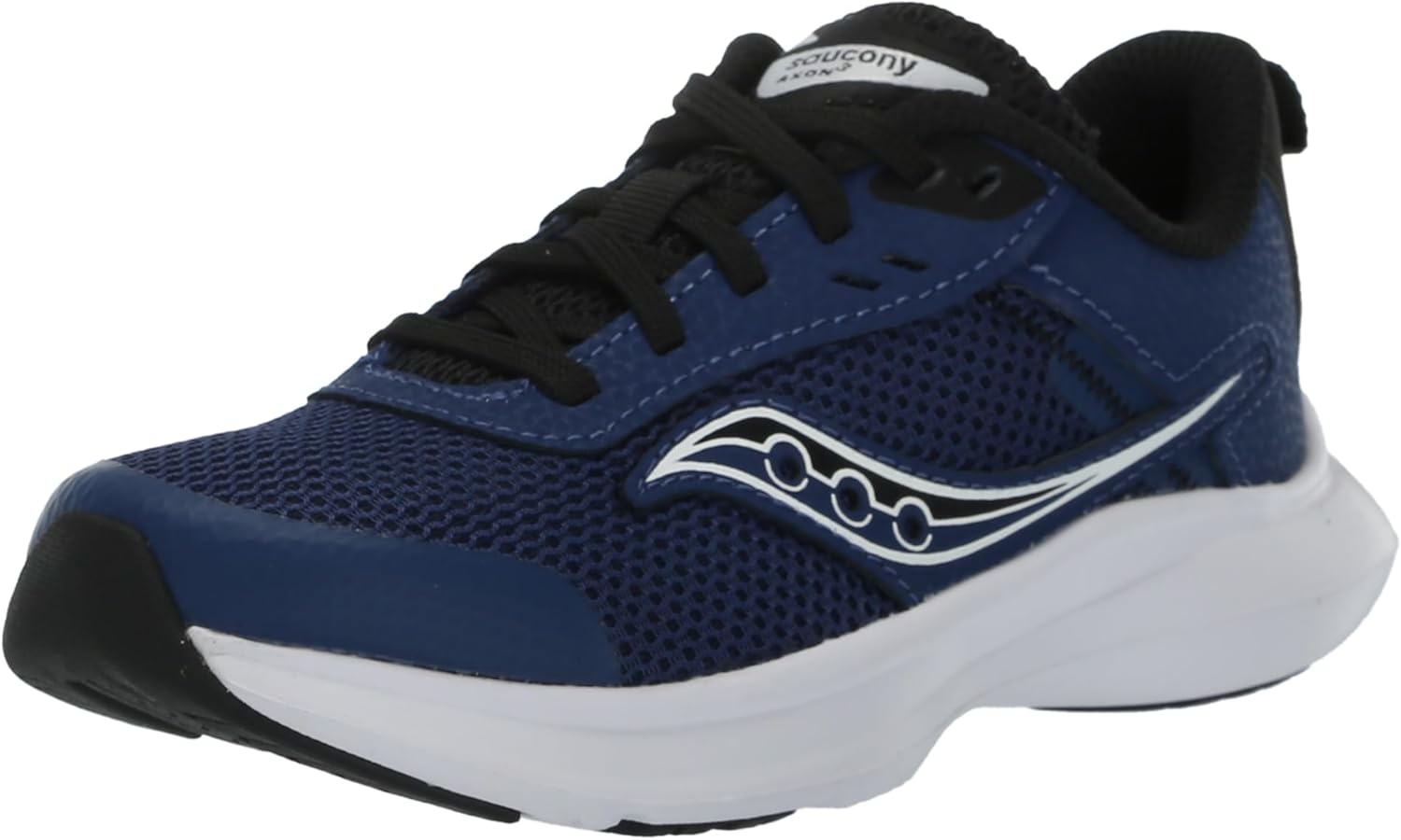 

Детские кроссовки Saucony Unisex-Child Axon 3, черный/синий
