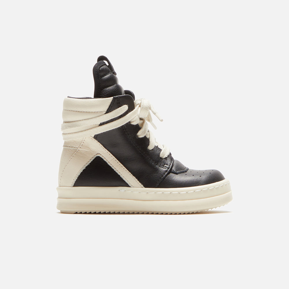 

Кроссовки Rick Owens Baby Geobasket, цвет Black/Milk/Milk/Scarpe in Pelle