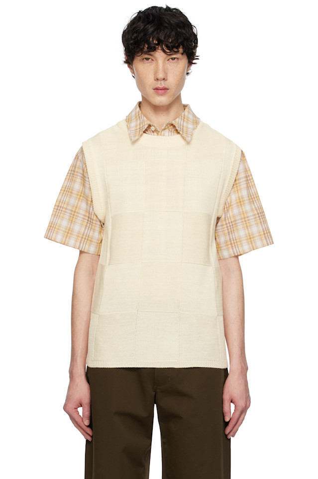 

Вязаный жилет Damier After Pray, цвет ivory