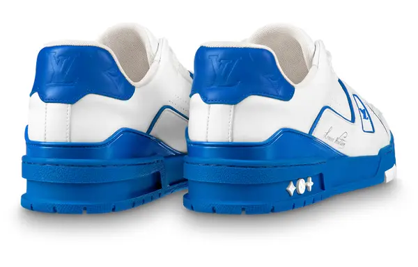Кроссовки lv trainers 'white with blue' Louis Vuitton, белый — фото 2