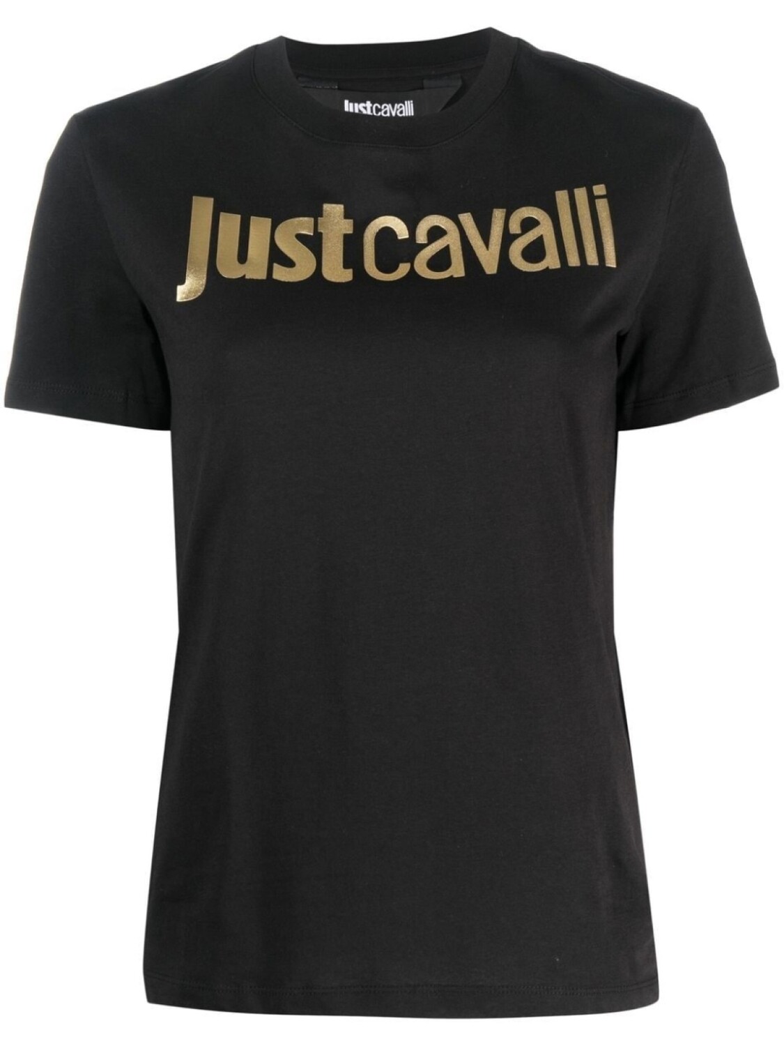 

Just Cavalli футболка с тисненым логотипом, черный