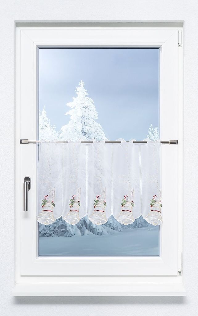 

Панельная штора Plauener Spitze - колокольчик (Ш х В) 49,50см*40см красный/разноцветный