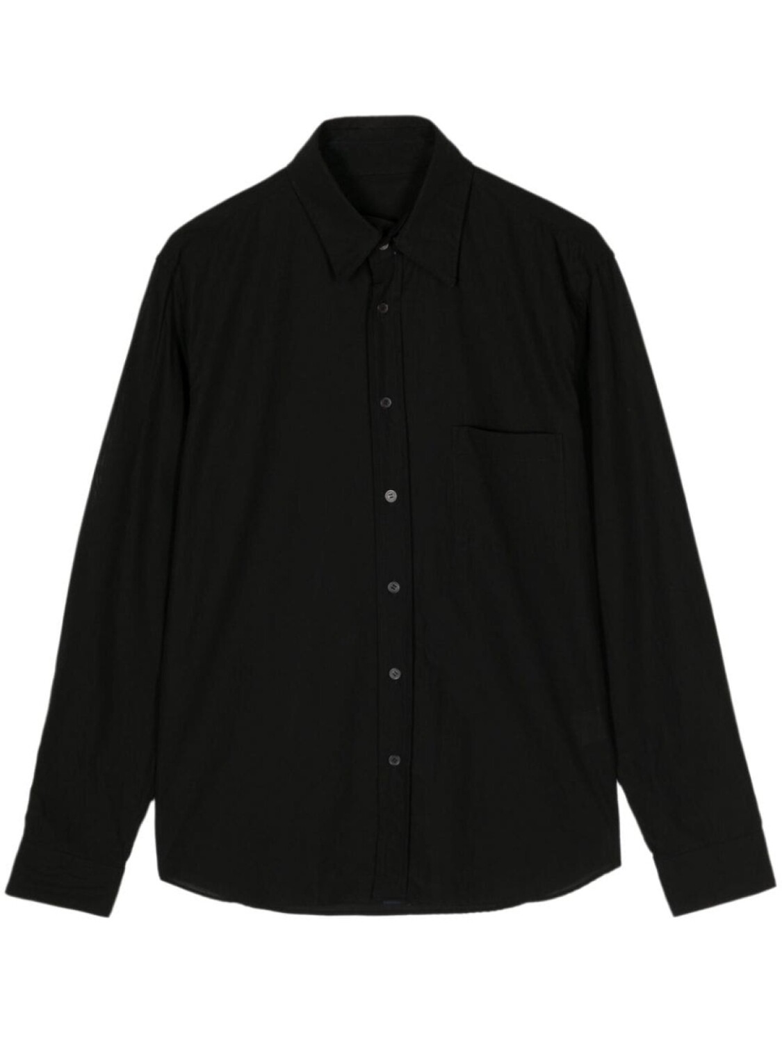 

Рубашка со съемным воротником Yohji Yamamoto, черный