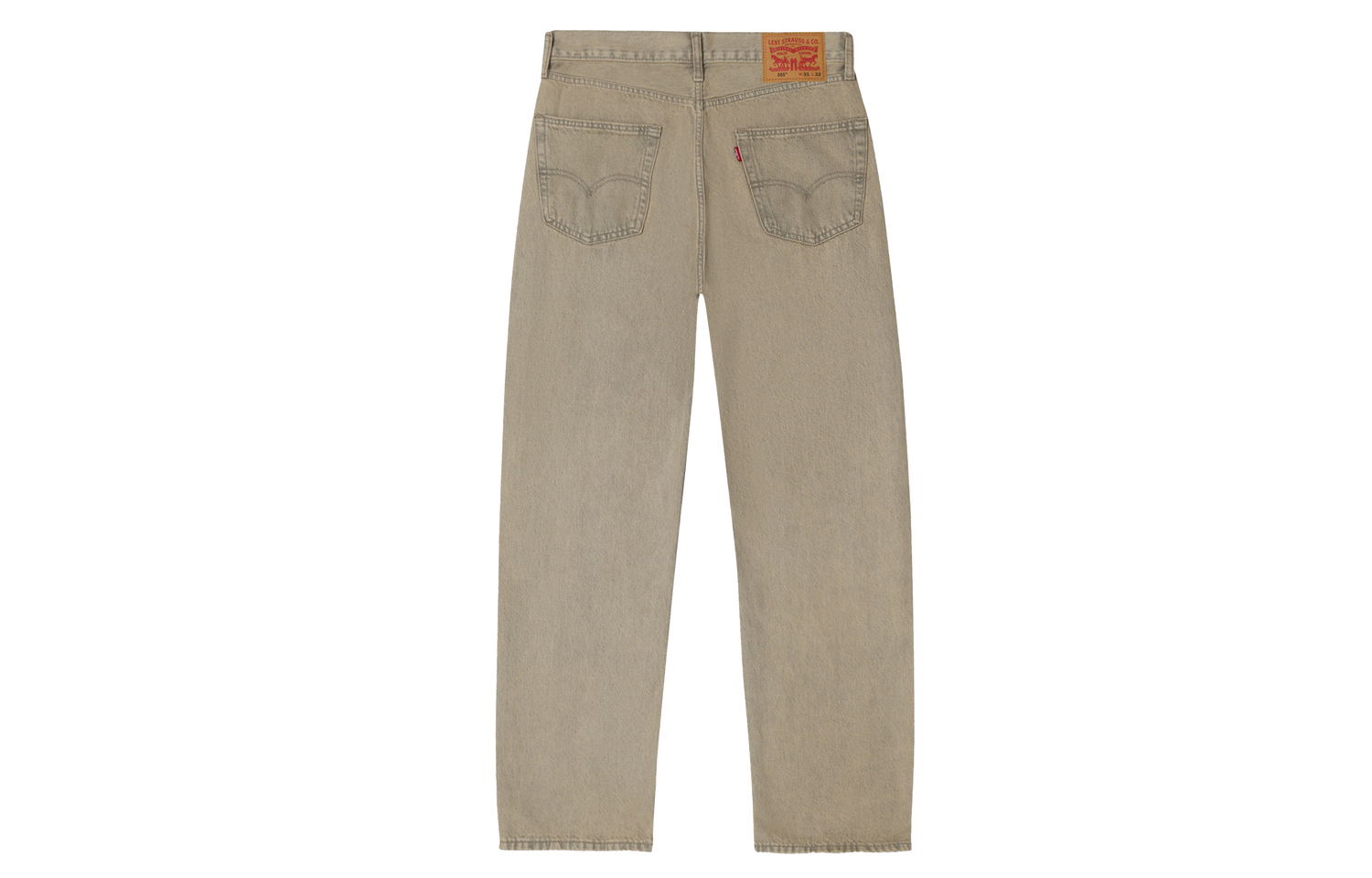 Levis Джинсы мужские светло-хаки серые прямого кроя — фото 3