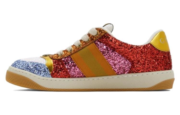 Кроссовки женские Gucci Screener Glitter-Embellished, многоцветный