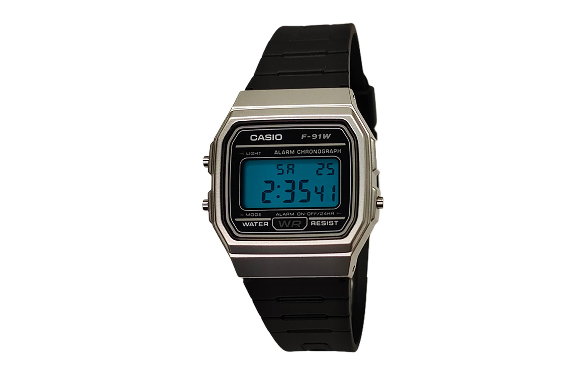 

CASIO Часы G Shock F91WM 7A, Black Dial with Blue Bezel