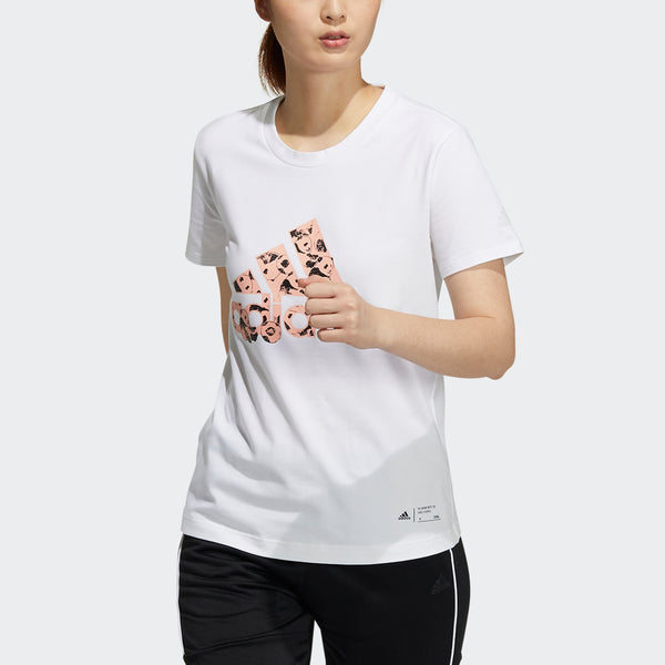Футболка china t-shirt 'white pink' Adidas, белый — фото 3