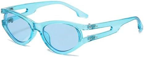 

Женские солнцезащитные очки: модные градиентные оттенки конфетных цветов, защита от УФ-излучения UV400. Мужские солнцезащитные очки: трендовые ретро-очки с заклепками MTZJH, Blue Blue