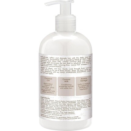 Кондиционер для ежедневного увлажнения Shea Moisture со 100% натуральным кокосовым маслом, 384 мл — фото 3