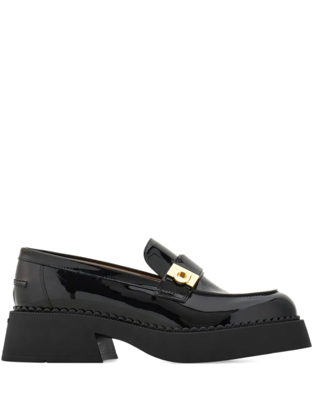 Кожаные мокасины Ferragamo, черный