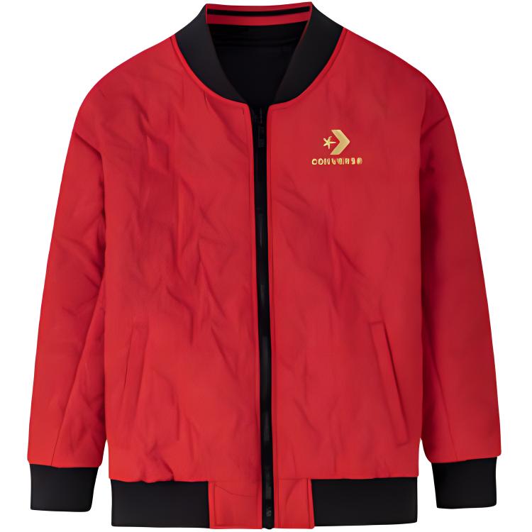 

Утепленная куртка Converse коллекция Китайского Нового года в стиле преппи красная для детей 3-7 лет