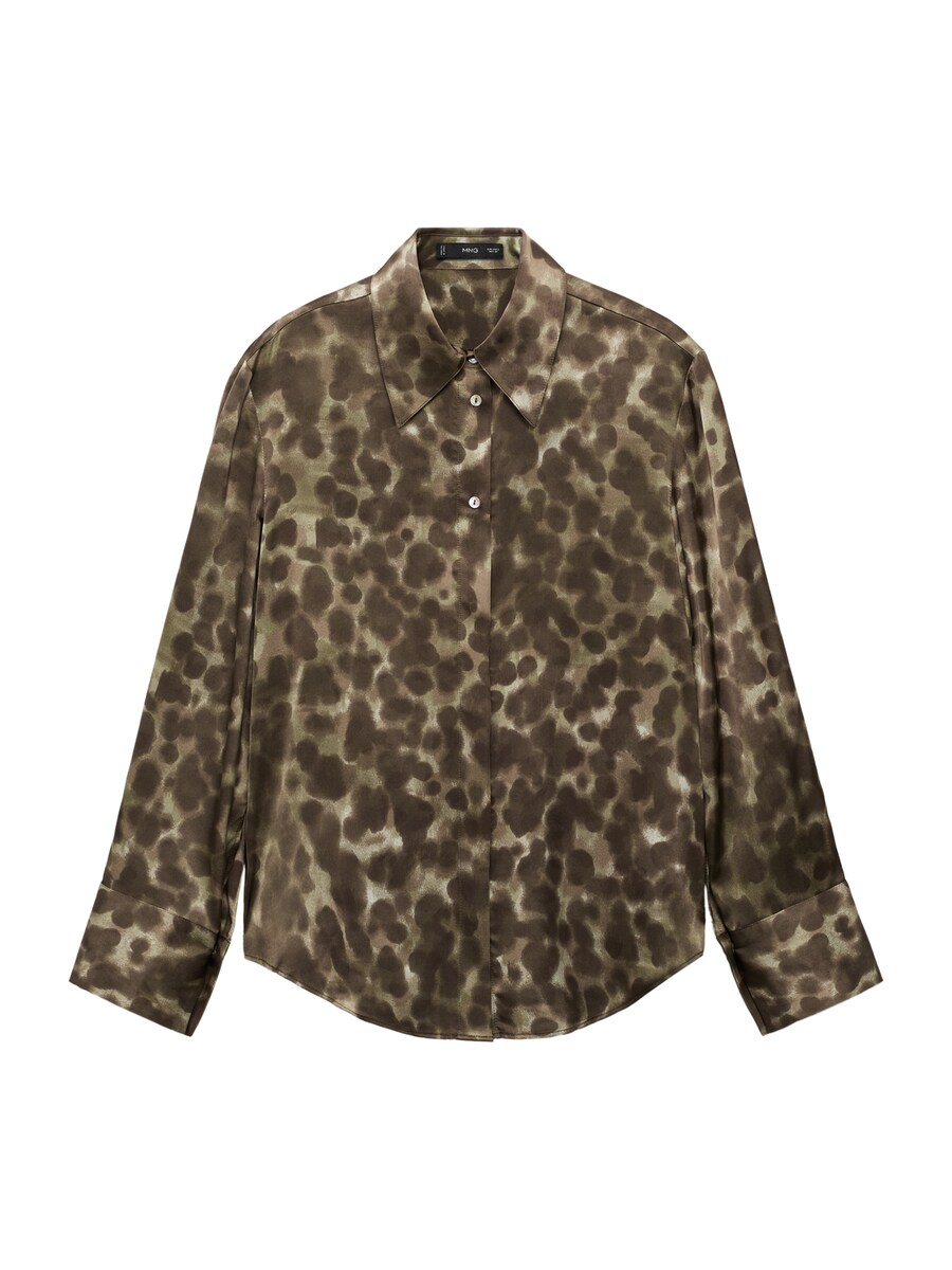 

Блуза MANGO CAMILA, Brown/Dark brown