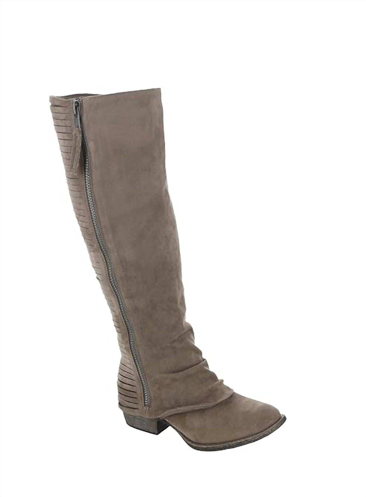 Женские высокие сапоги Very Strippy в цвете тауп Very G, Taupe