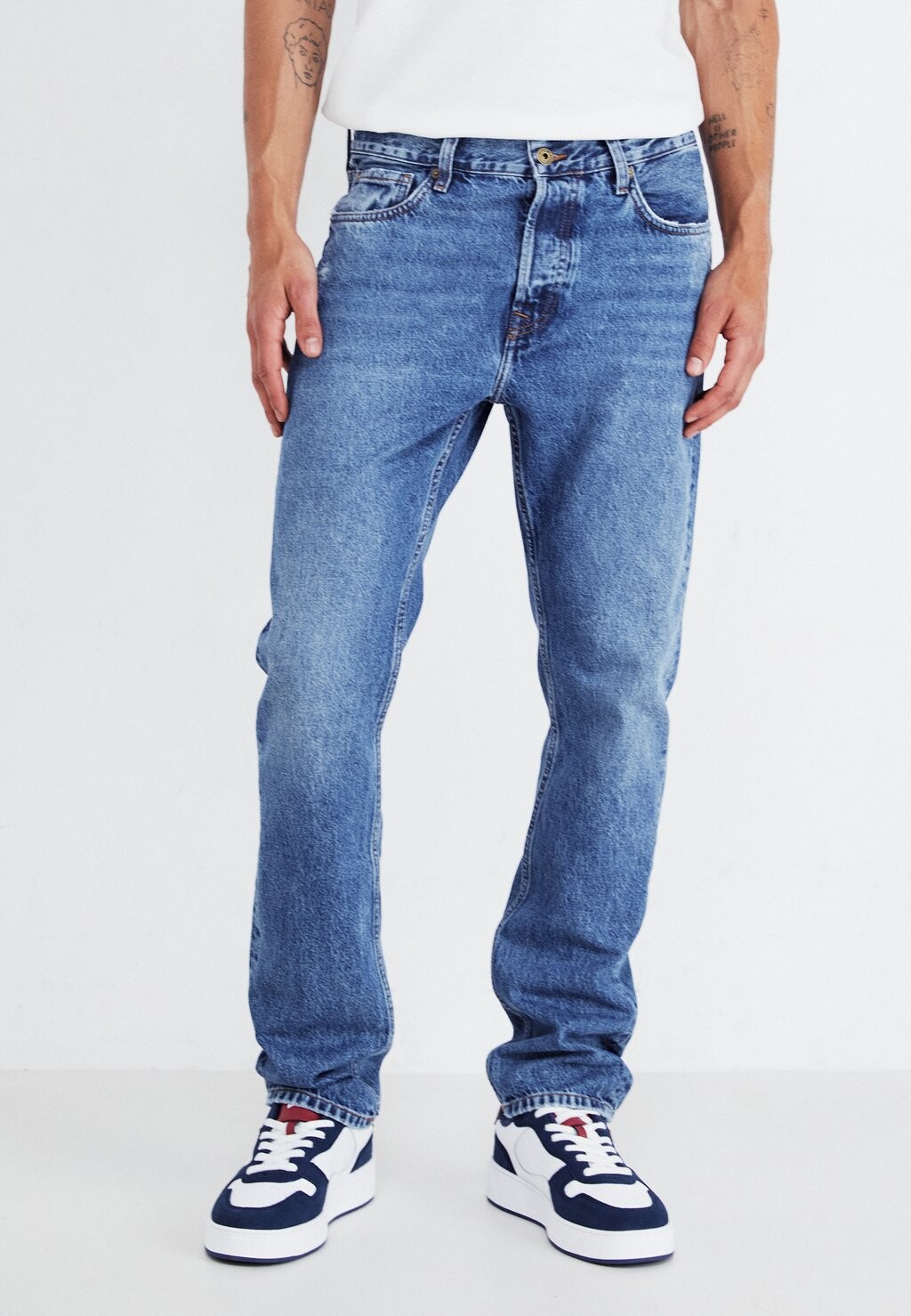 

Джинсы прямого кроя Pepe Jeans, темно-синий деним