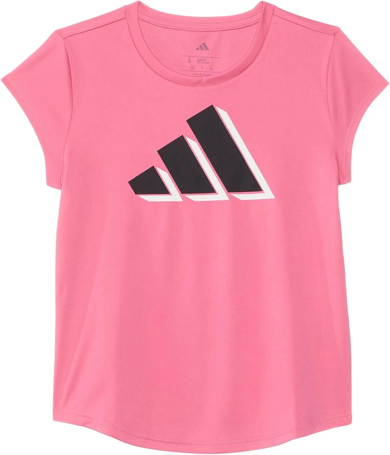 Футболка с кап-рукавом adidas, Slim Fit, Pink Fusion