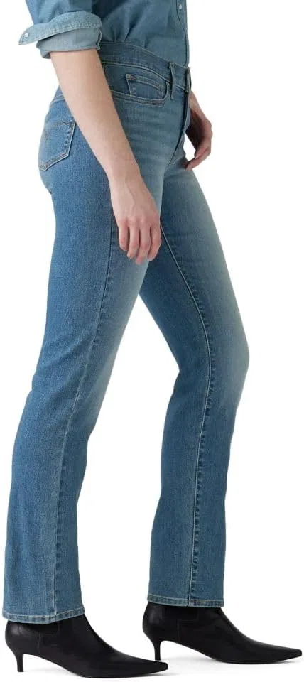 Levi's женские джинсы 314 Shaping Straight (также доступны в размерах Plus), индиго — фото 3