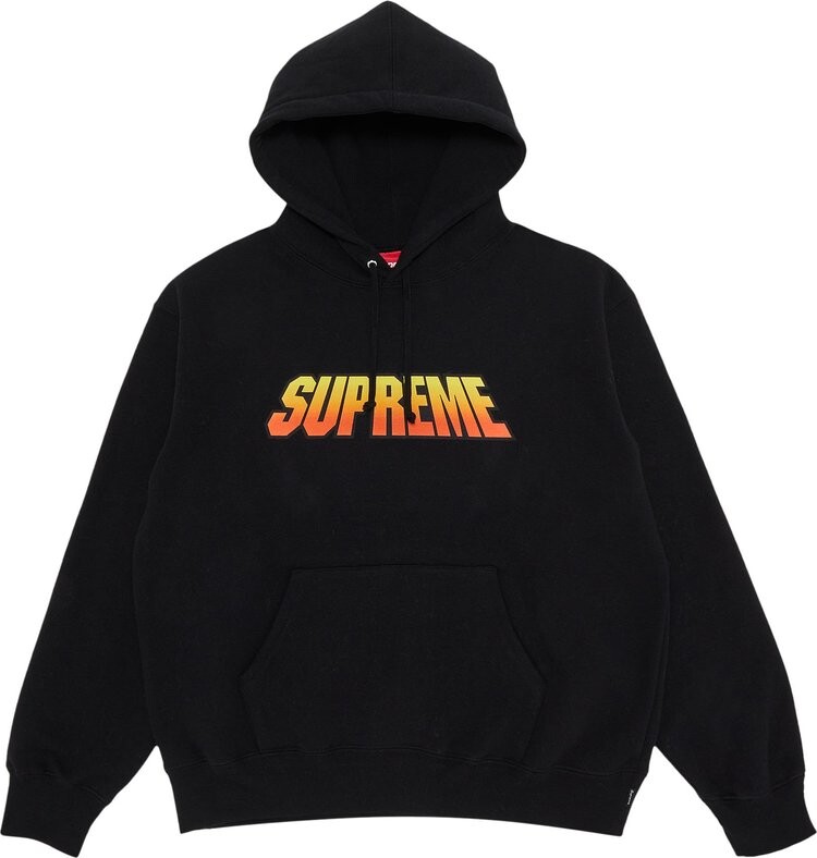 

Толстовка Supreme Gradient Hooded 'Black', черный