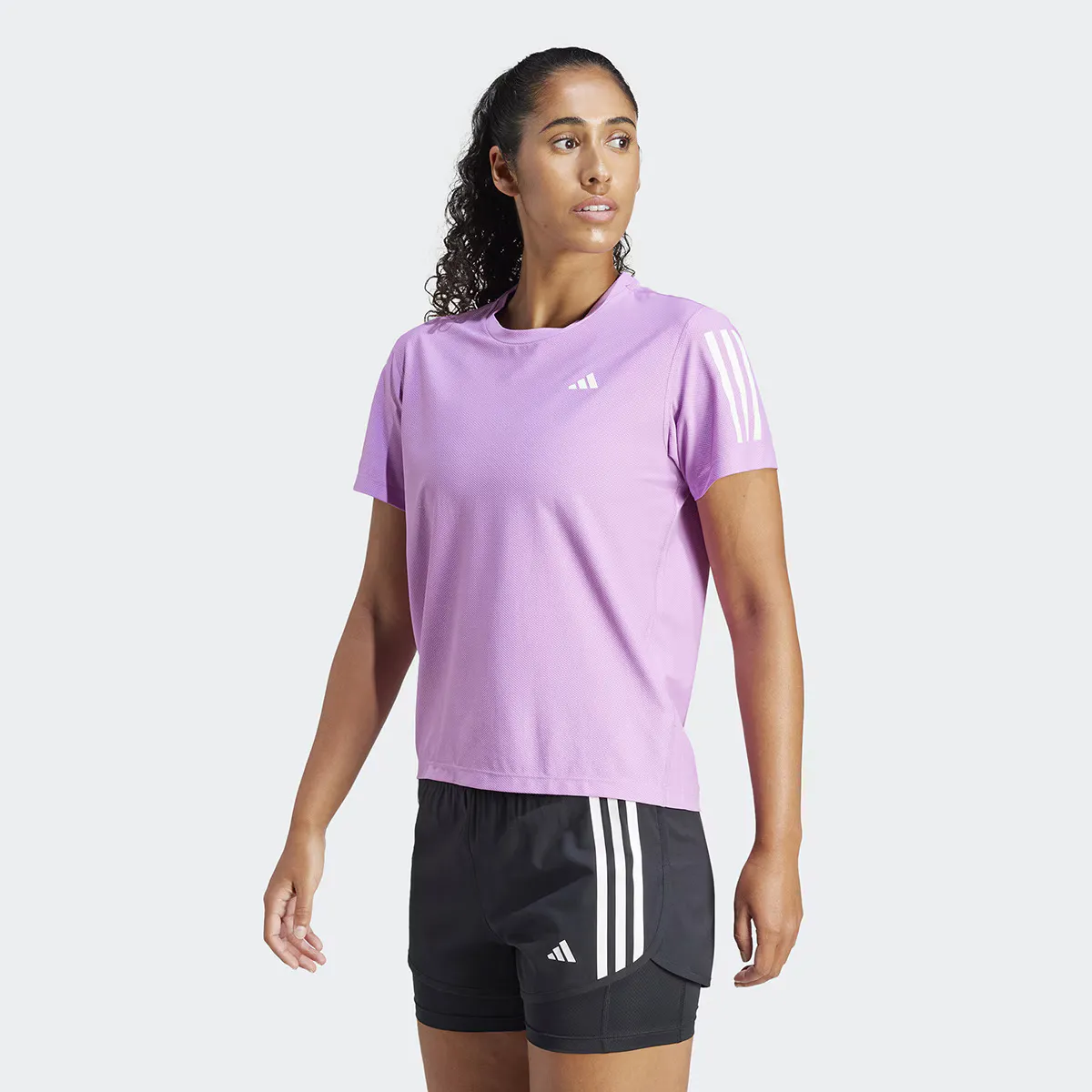 

Женская футболка Adidas Own The Run, фиолетовый