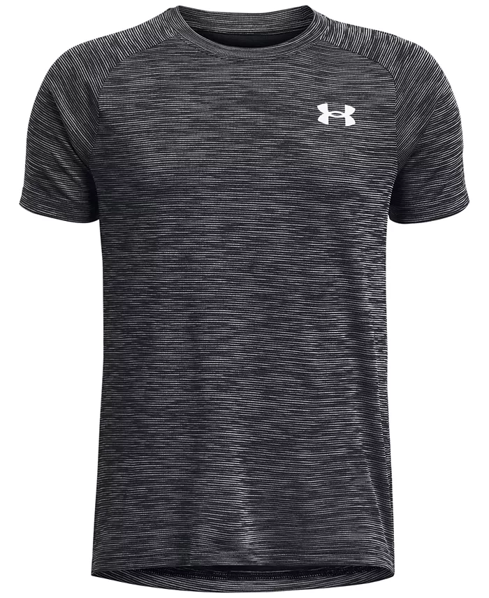 

Мальчиковая футболка Tech Textured с коротким рукавом 6-18 Under Armour, черный