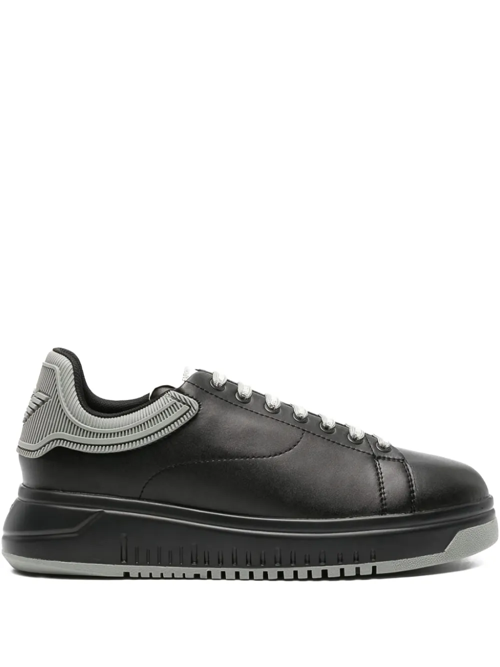 

Кеды в двух тонах EMPORIO ARMANI, черный