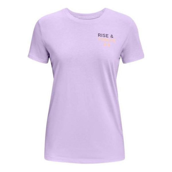 

Футболка rise thrive logo t-shirt 'purple' Under Armour, фиолетовый