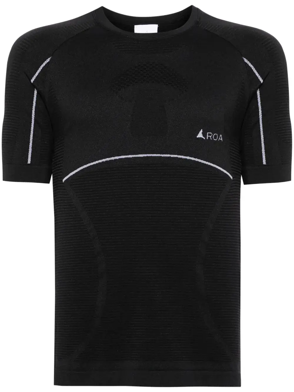 

Футболка Fungi в рубчик ROA, черный