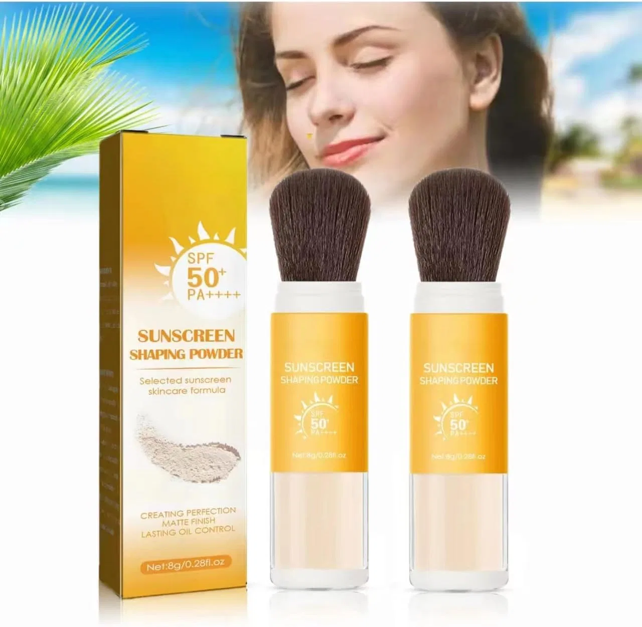Минеральная солнцезащитная пудра SPF 50, Diplodocus, 2 шт., 8 г