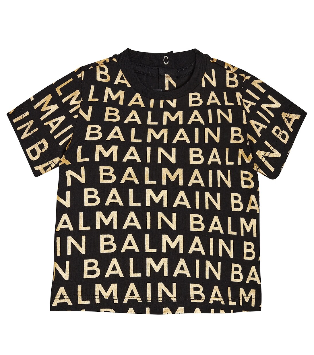 

Хлопковая футболка с логотипом baby Balmain Kids, золото, Желтый, Хлопковая футболка с логотипом baby Balmain Kids, золото