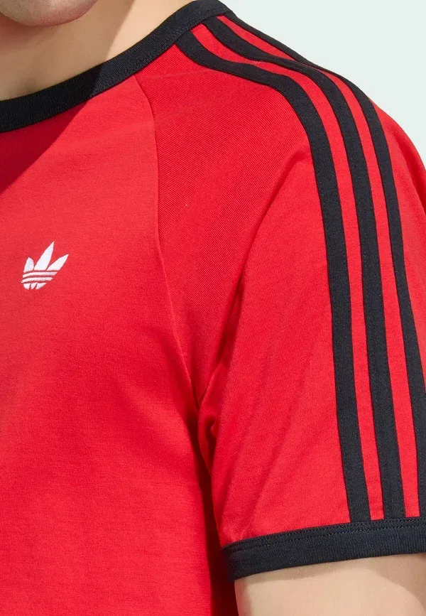 Футболка с принтом 3S tee Adidas Originals, ярко-красный/черный — фото 4
