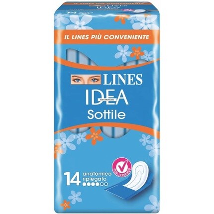 

Тонкие анатомически сложенные прокладки Idea Lines