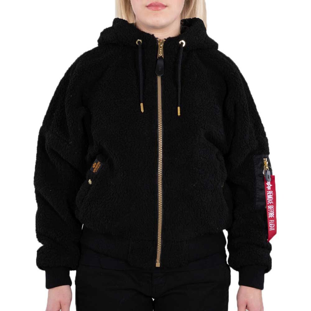 

Куртка Alpha Industries MA-1 OS Teddy, черный