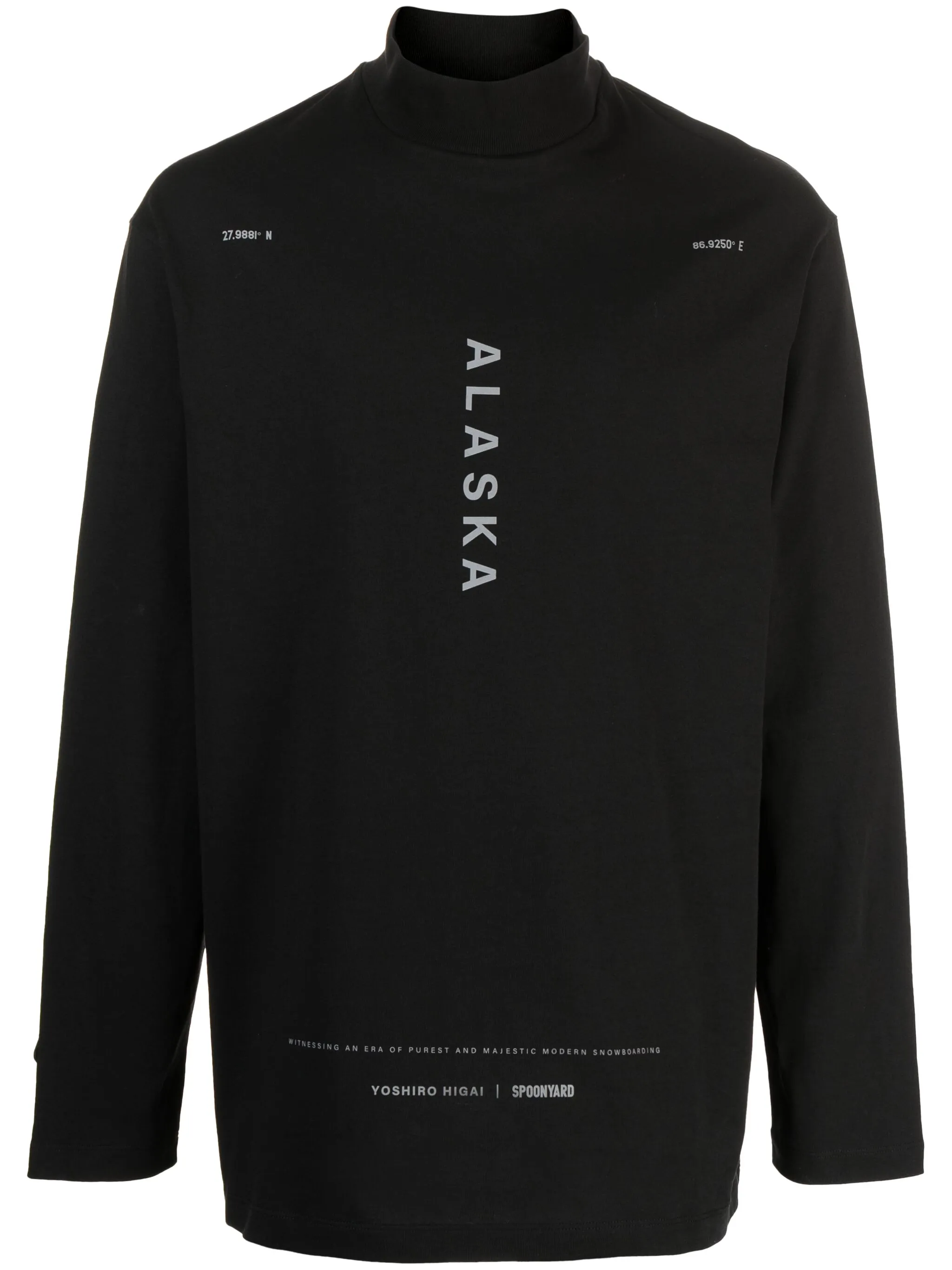 

Футболка с воротником-стойкой Spoonyard, черный