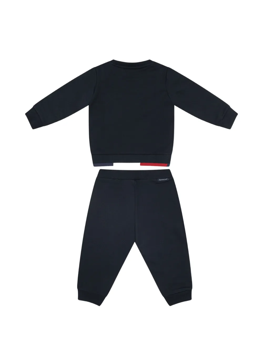 Спортивный костюм с нашивками Moncler Enfant, синий — фото 2