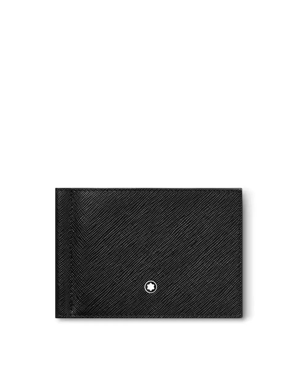 

Мужской черный кожаный кошелек Montblanc, черный