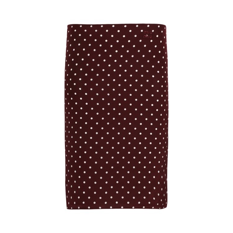 

Юбка Miu Miu Polka Dot Skirt, красный