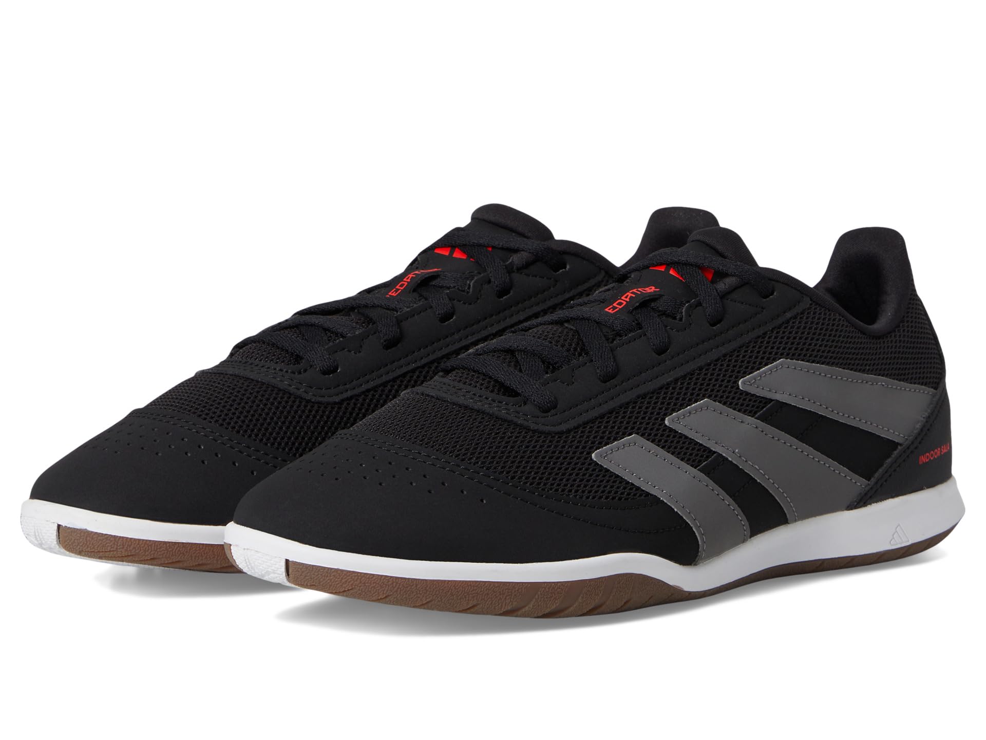 Кроссовки Unisex adidas Predator Club Indoor Sala Soccer Cleats, цвет Black/Grey/Lucid Red