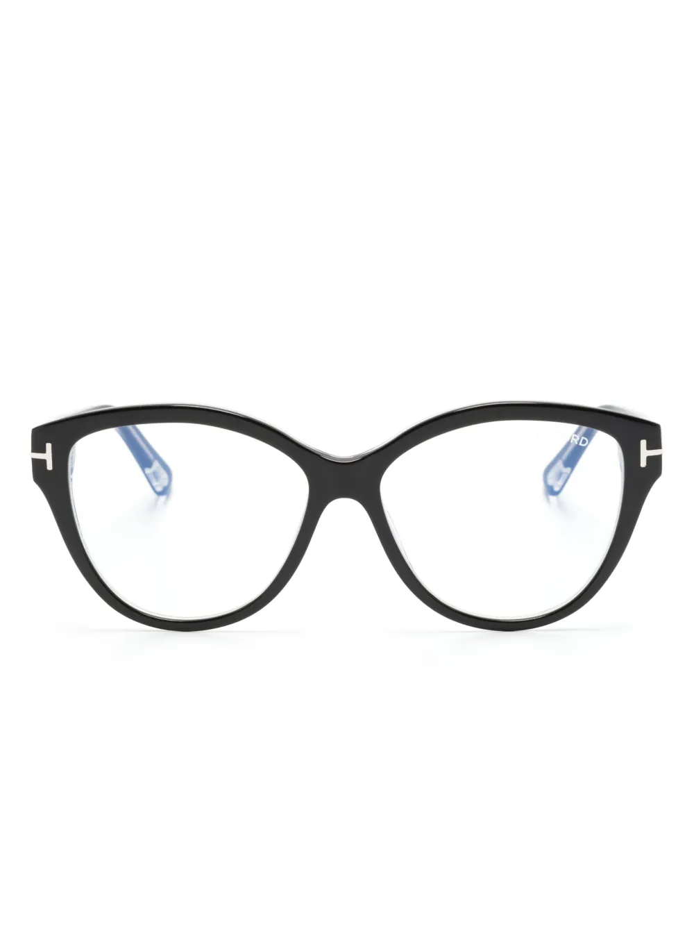 

Очки в круглой оправе TOM FORD Eyewear, черный