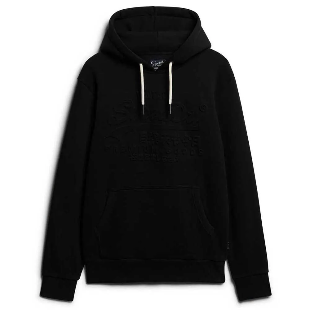 

Худи Superdry Embossed Vl Graphic, черный