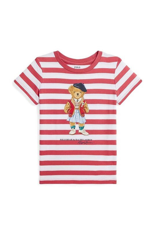 

Хлопковая футболка для детей Polo Ralph Lauren, красный