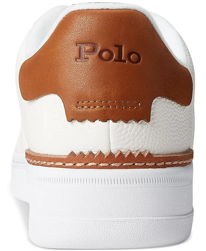 Мужские кроссовки Masters Court на шнуровке Polo Ralph Lauren, белый — фото 3
