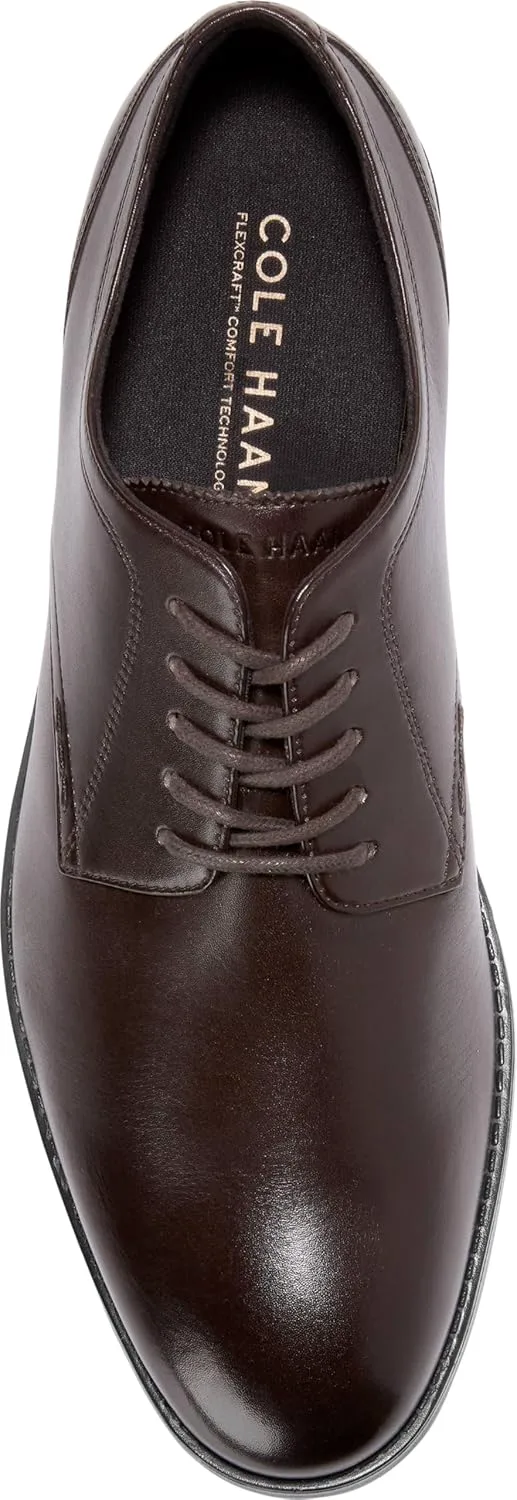 Мужские туфли Cole Haan Newmark Grand с гладким носком, черный — фото 3
