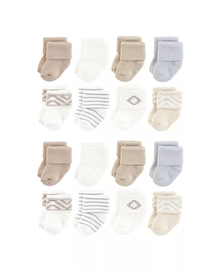 

Махровые носки Hudson Unisex из хлопковой смеси с плюшем для мальчиков Hudson Baby, коричневый/бежевый